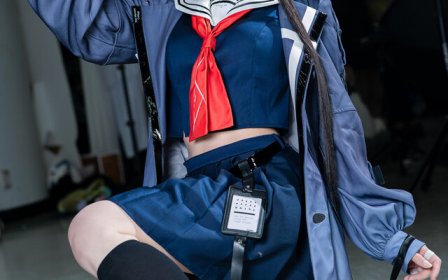 水手服回眸绝美反差萌:水澄su的朽叶千咲COS惊艳池袋Acosta!