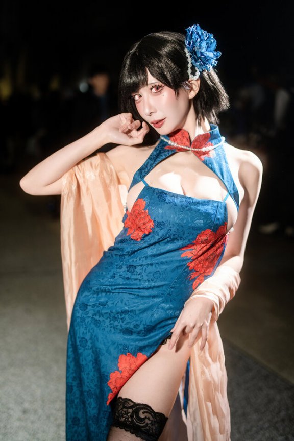 碧蓝航线·建武COS:小律Ritsu演绎东方风华FF46现场惊艳亮相