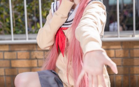 渚Nagix桃井爱莉COS:粉发双马尾把偶像少女的甜度直接拉满