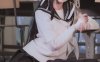 弥音音爱宕制服COS赏析：演绎温柔轻熟气质下的校园清爽风