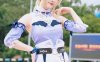 南宫原神琴团长COS：长隆水上乐园的清爽夏日琴古恩希尔德