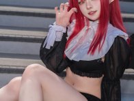 絲SS利兹COS赏析:化身红发小恶魔,甜美与俏皮感完美融合