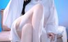 miko酱ww蓝夜幽灵来访COS：演绎白色礼服下俏皮幽灵少女