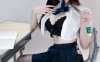 miko酱ww风纪委员COS赏析：黑长直JK制服演绎校园反差感