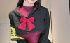 miko酱ww兔子版风纪委员COS：黑红JK制服演绎俏皮反差感