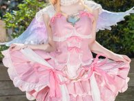 米拉娜pink偶像活动COS:阳光下元气满满的粉色偶像星宫莓