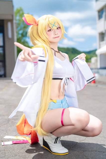 彩虹社星川莎拉cos|米拉港漫展元气捕捉Vtuber狡黠可爱灵魂