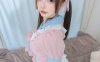 神楽坂真冬女仆COS视觉赏析：丝袜女仆粉蓝甜美与黑白对比