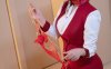 yuuhui玉汇空姐COS赏析：升舱服务2藏在制服下的灵动质感