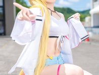 彩虹社星川莎拉cos|米拉港漫展元气捕捉Vtuber狡黠可爱灵魂