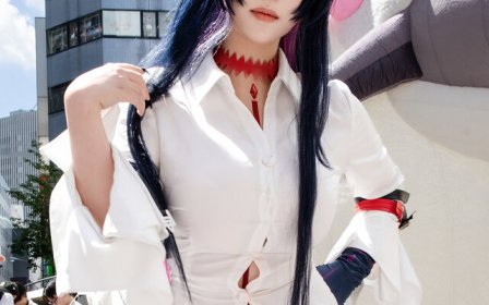 菌烨tako异环真红cos|紫红龙角搭配藏青长发帅气与俏皮兼具